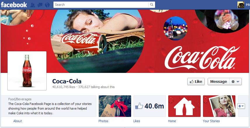 Coca Cola Facebook Timeline Coca Cola Facebook Timeline