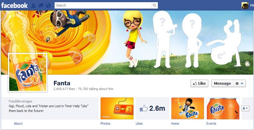 Fanta Facebook Brand Timeline Fanta Facebook Brand Timeline
