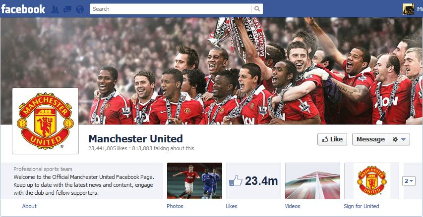 Man Utd Facebook Brand Timeline Man Utd Facebook Brand Timeline