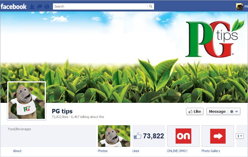 PG Tips Facebook Brand Timeline PG Tips Facebook Brand Timeline