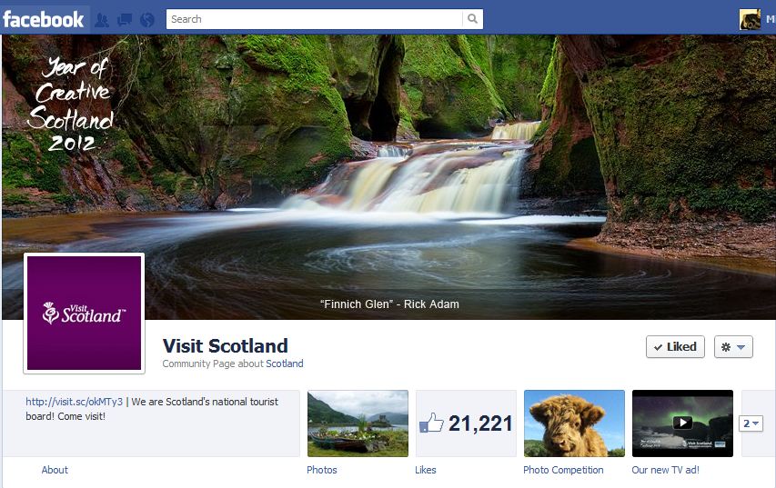 VisitScotland Facebook Brand Timeline VisitScotland Facebook Brand Timeline